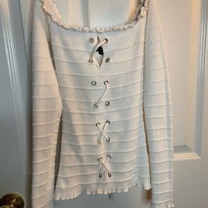 Bellami Off The Shoulder Long Sleeve Sweater